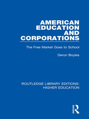 cover image of American Education and Corporations